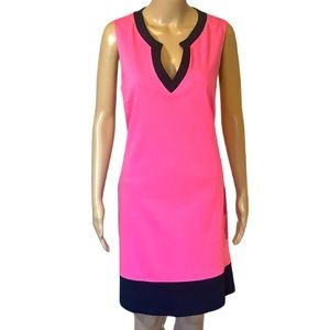 Pink Black Sleeveless Dress Womens Size Large